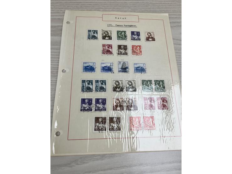including many nice and early sets. Plus Angola and Portuguese India used stamps. Large quantity. Please view.